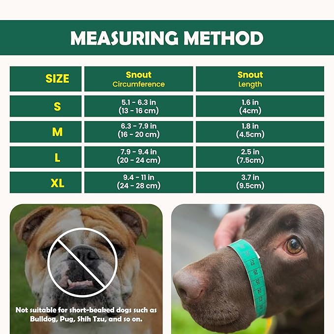 Dog Muzzle for Large Dogs – Breathable Air Mesh Muzzle for Large Sized Dog