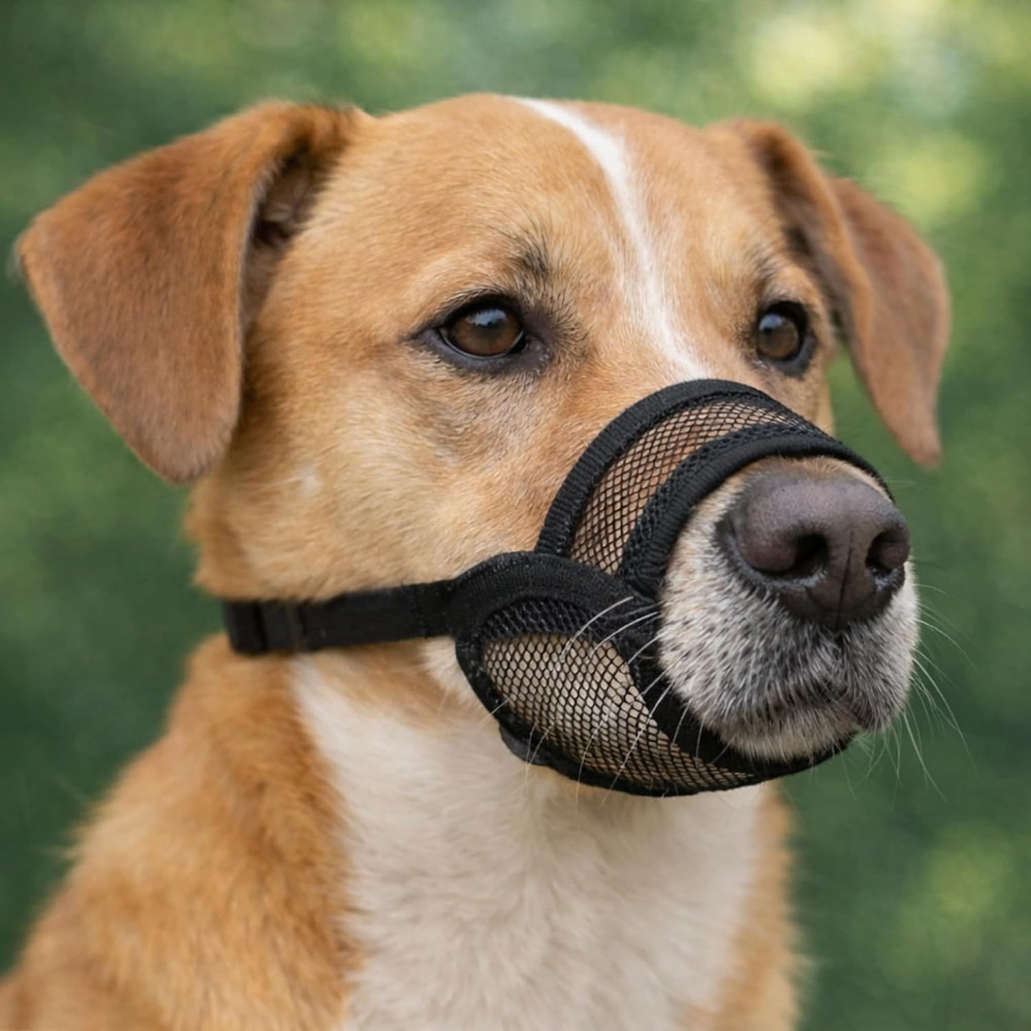 Dog Muzzle for Large Dogs – Breathable Air Mesh Muzzle for Large Sized Dog